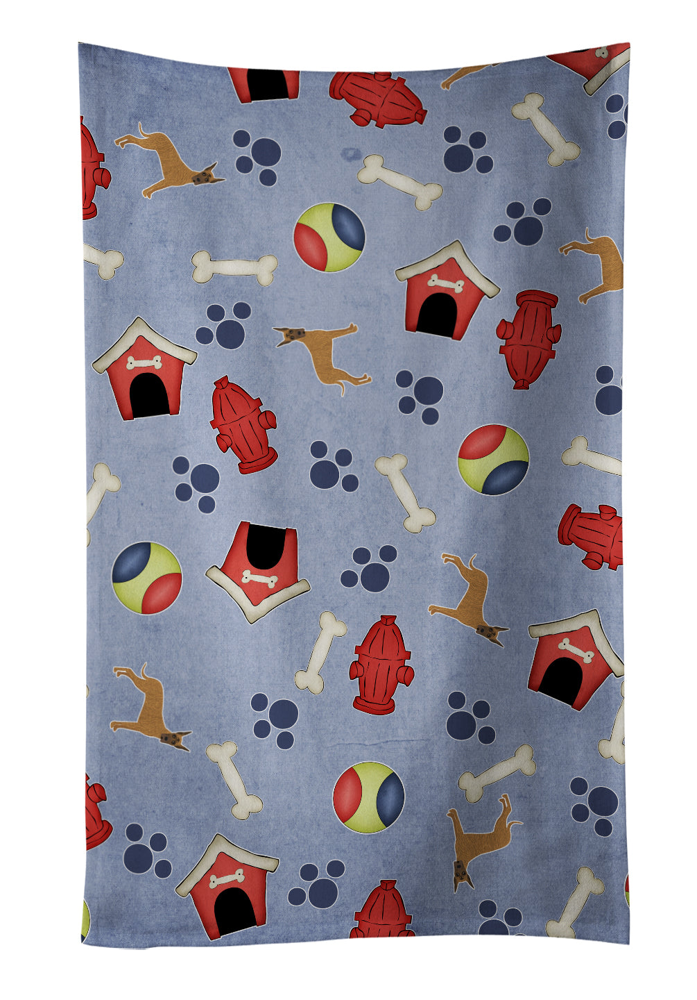 Dog House Collection Brindle Cropped Great Dane Kitchen Towel BB4088KTWL - the-store.com