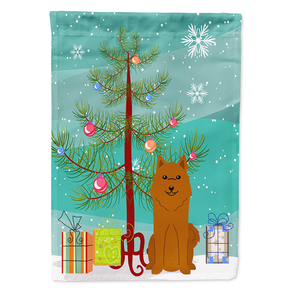 Merry Christmas Tree Karelian Bear Dog Flag Canvas House Size BB4147CHF  the-store.com.