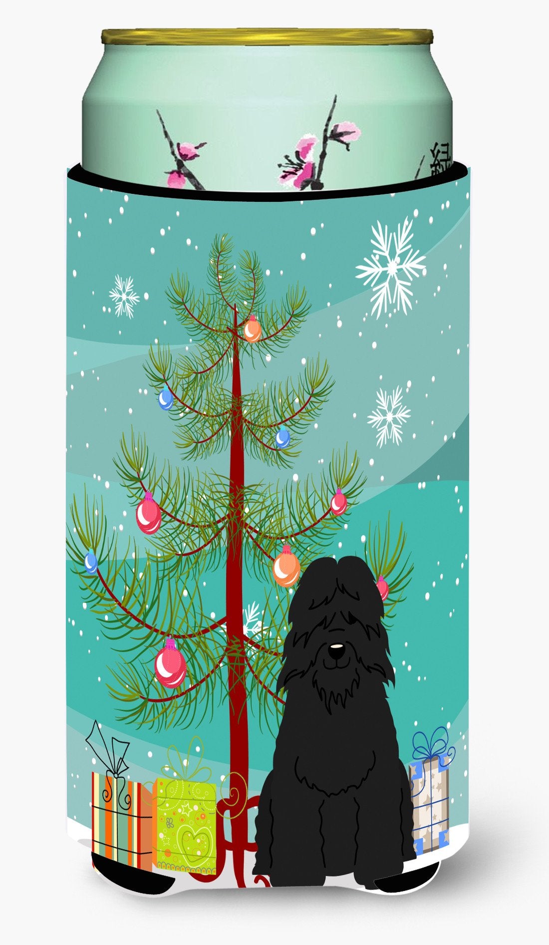 Merry Christmas Tree Bouvier des Flandres Tall Boy Beverage Insulator Hugger BB4199TBC by Caroline's Treasures