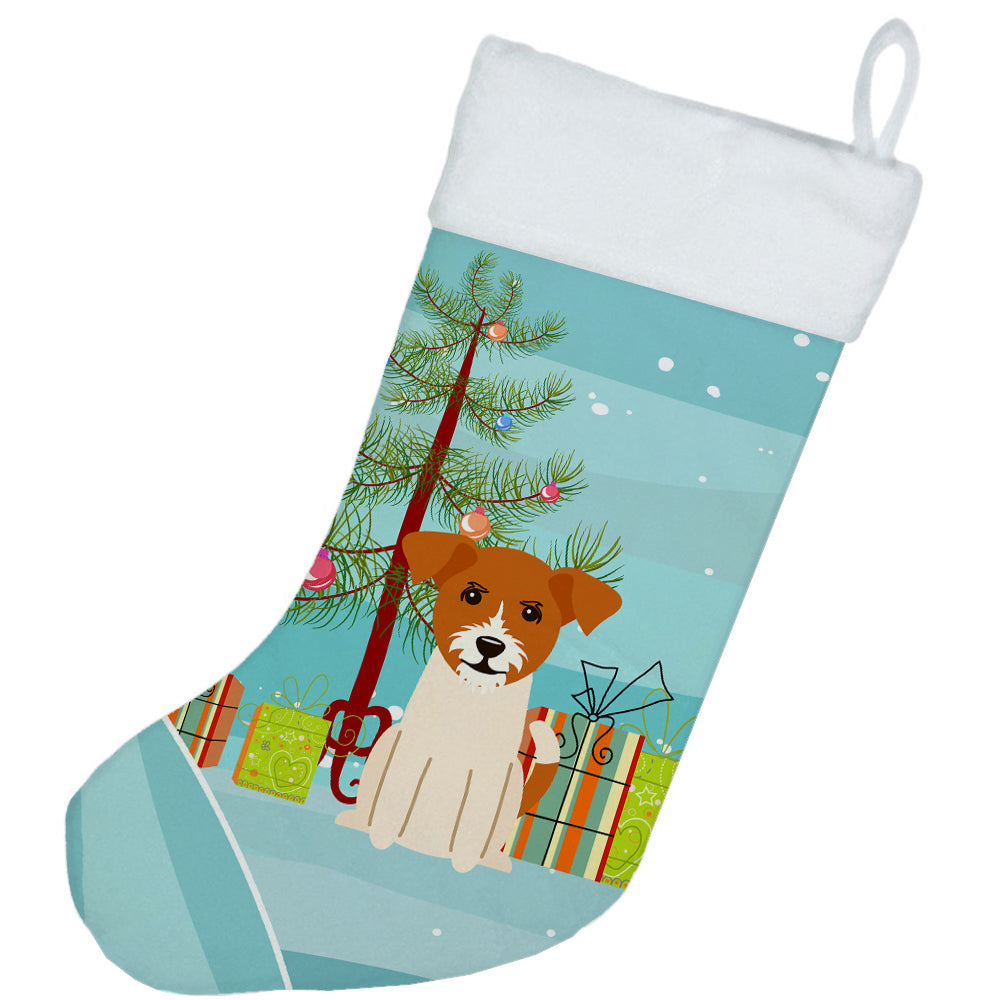 Merry Christmas Tree Jack Russell Terrier Christmas Stocking BB4233CS