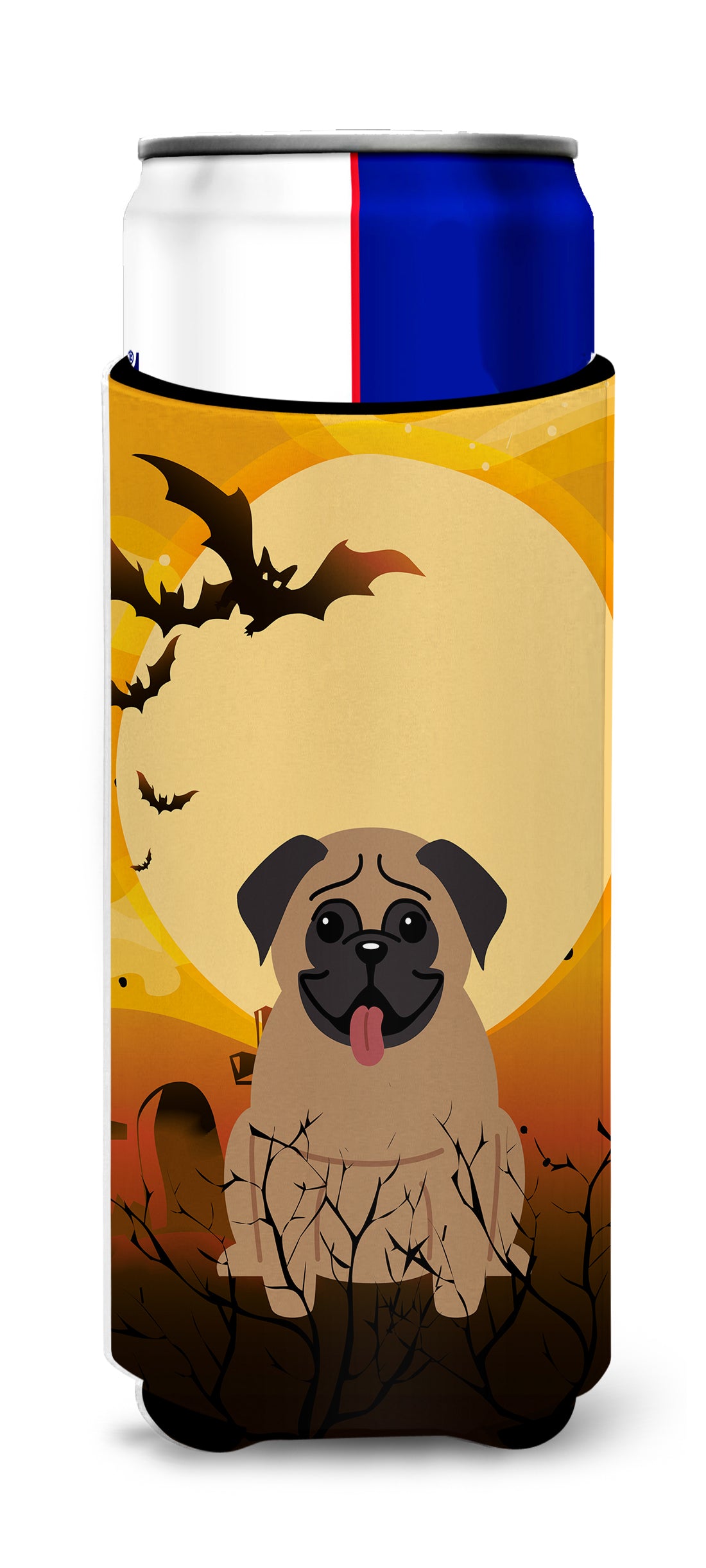 Halloween Pug Brown  Ultra Hugger for slim cans BB4271MUK  the-store.com.