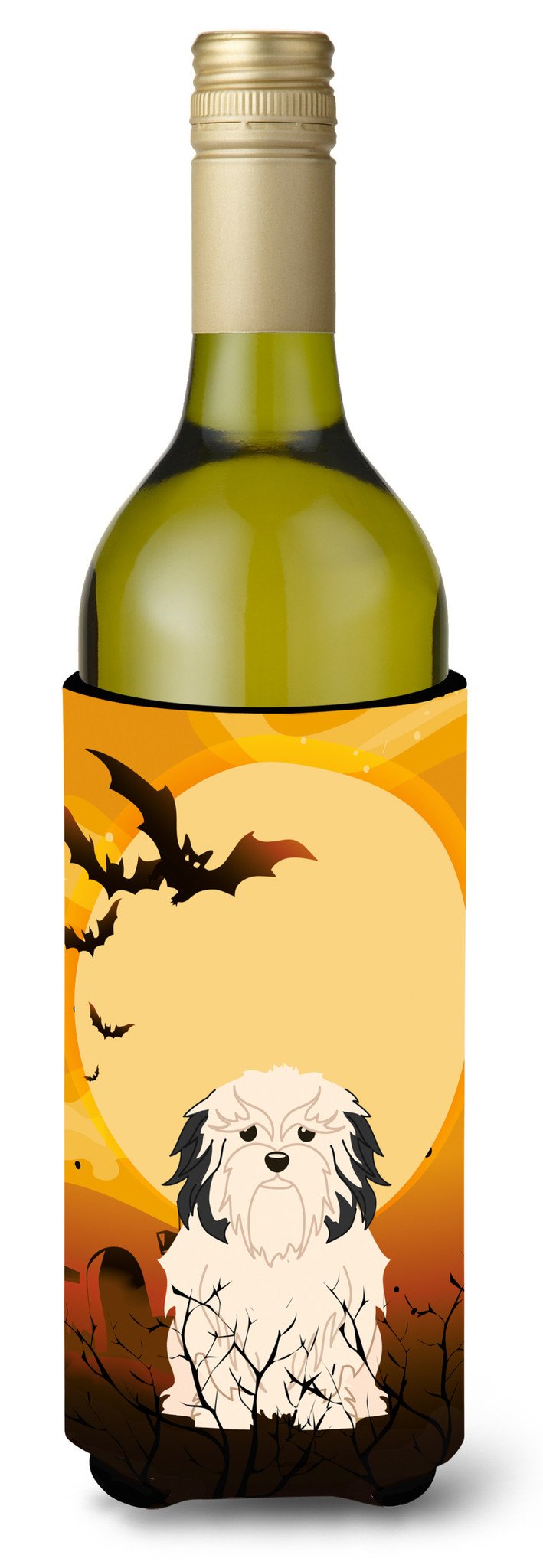 Halloween Lowchen Wine Bottle Beverge Insulator Hugger BB4285LITERK by Caroline's Treasures