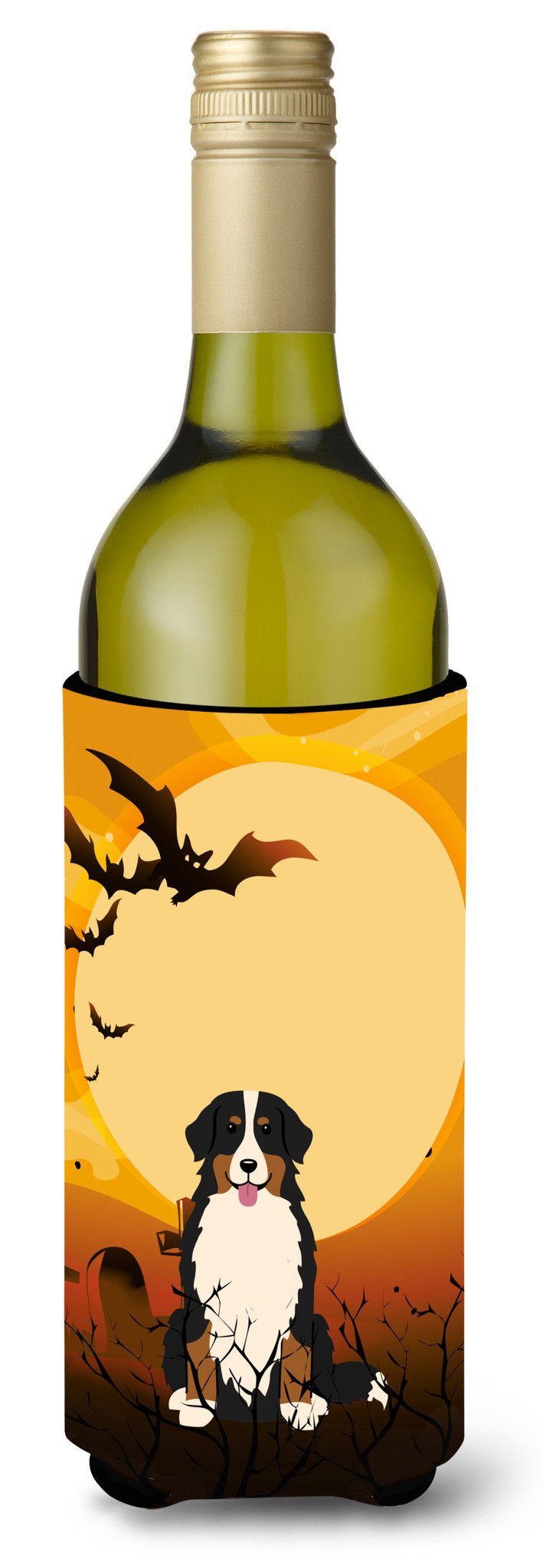 Halloween Bernese Mountain Dog Wine Bottle Beverge Insulator Hugger BB4302LITERK by Caroline's Treasures
