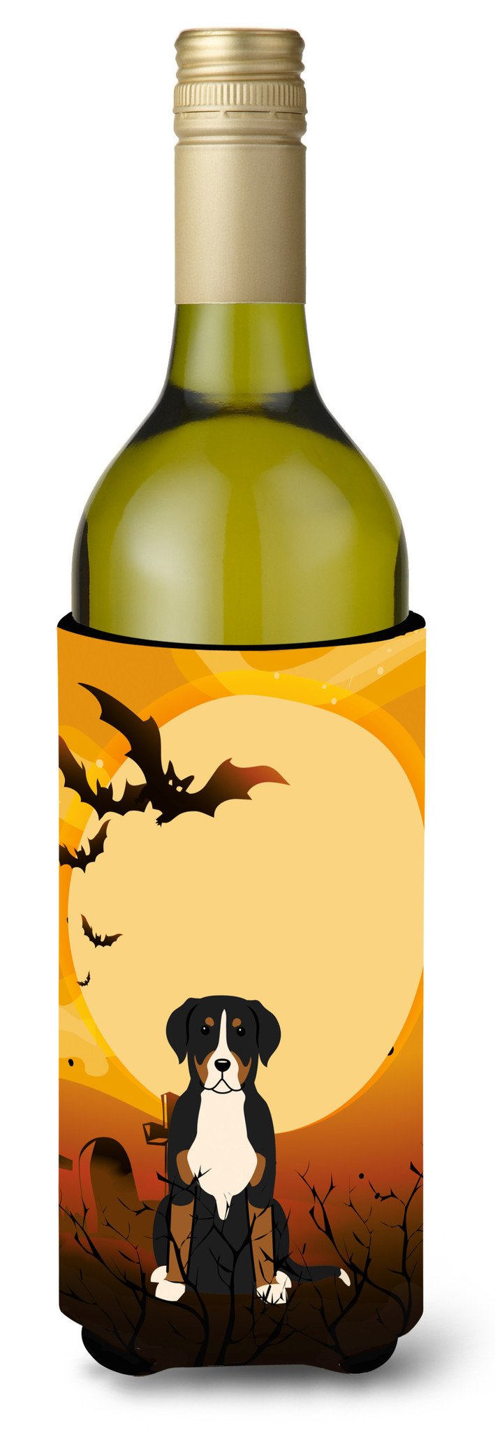Halloween Greater Swiss Mountain Dog Wine Bottle Beverge Insulator Hugger BB4303LITERK by Caroline&#39;s Treasures