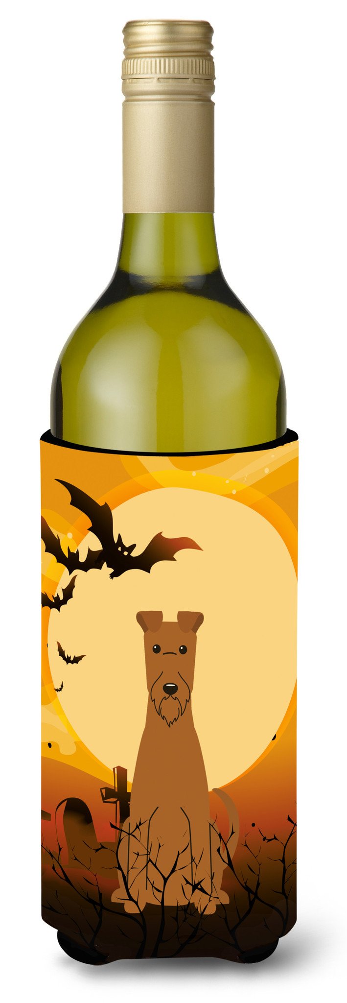 Halloween Irish Terrier Wine Bottle Beverge Insulator Hugger BB4328LITERK by Caroline's Treasures