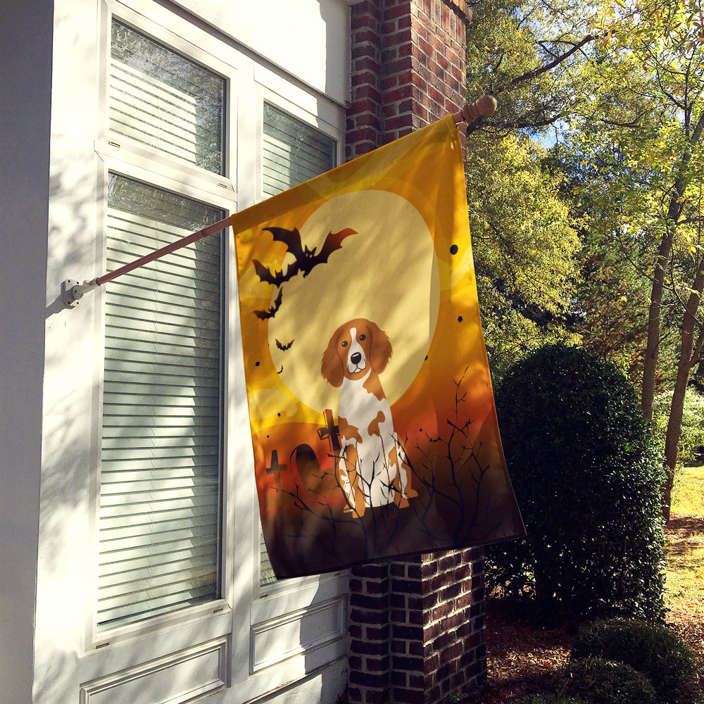 Halloween Brittany Spaniel Flag Canvas House Size BB4338CHF