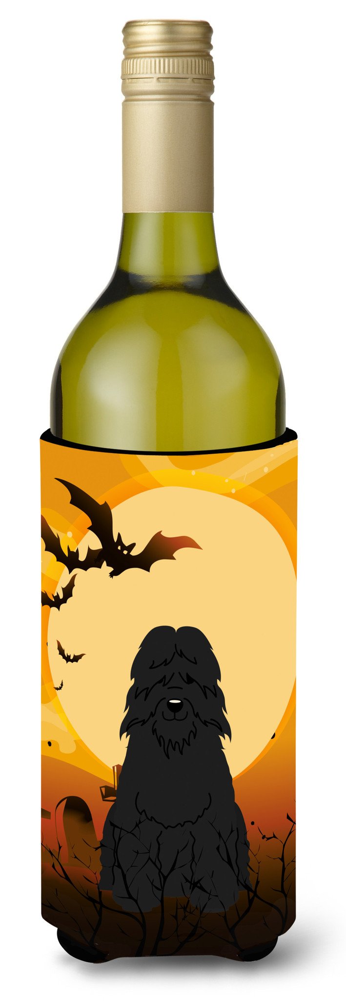 Halloween Bouvier des Flandres Wine Bottle Beverge Insulator Hugger BB4340LITERK by Caroline's Treasures