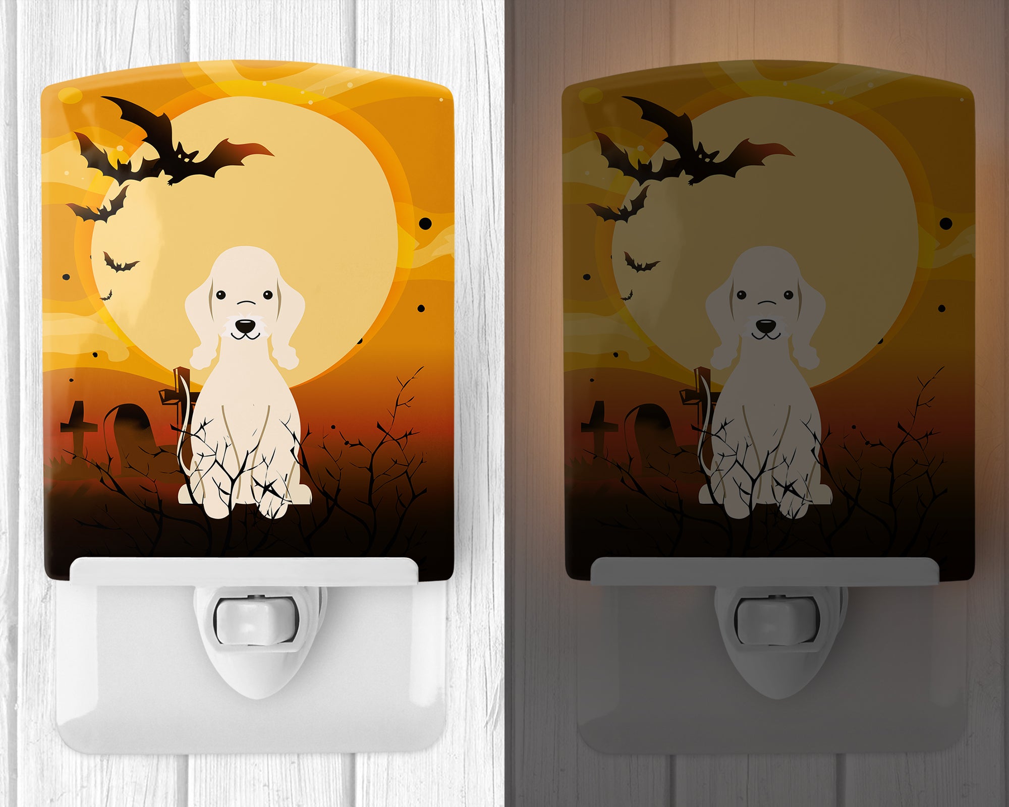 Halloween Bedlington Terrier Sandy Ceramic Night Light BB4357CNL - the-store.com