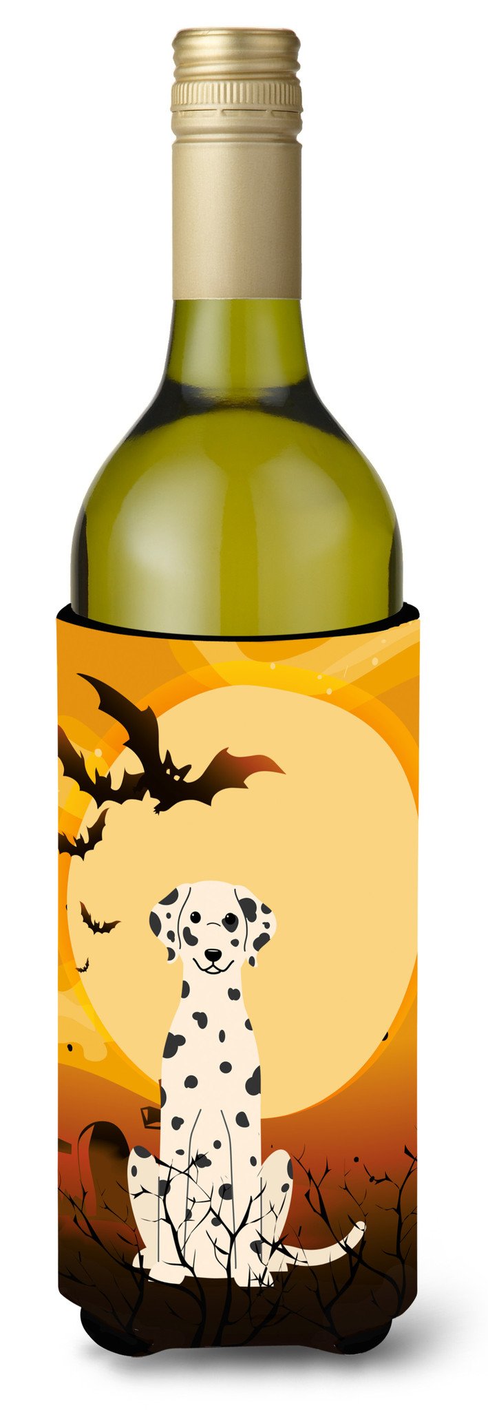 Halloween Dalmatian Wine Bottle Beverge Insulator Hugger BB4363LITERK by Caroline's Treasures