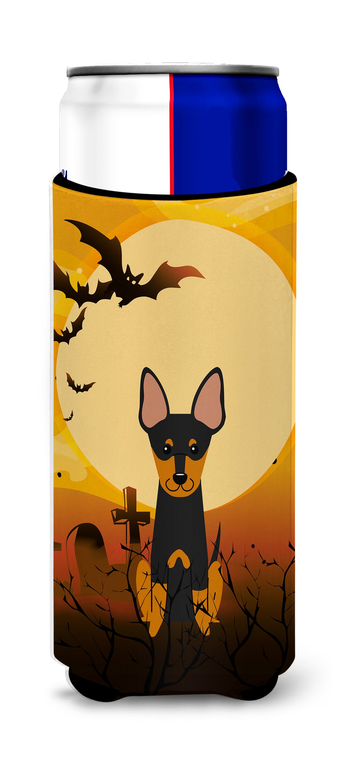 Halloween English Toy Terrier  Ultra Hugger for slim cans BB4375MUK