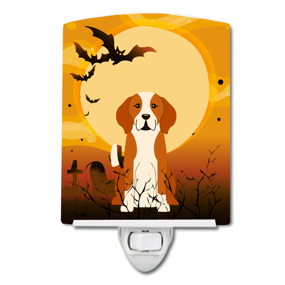Halloween English Foxhound Ceramic Night Light BB4376CNL - the-store.com