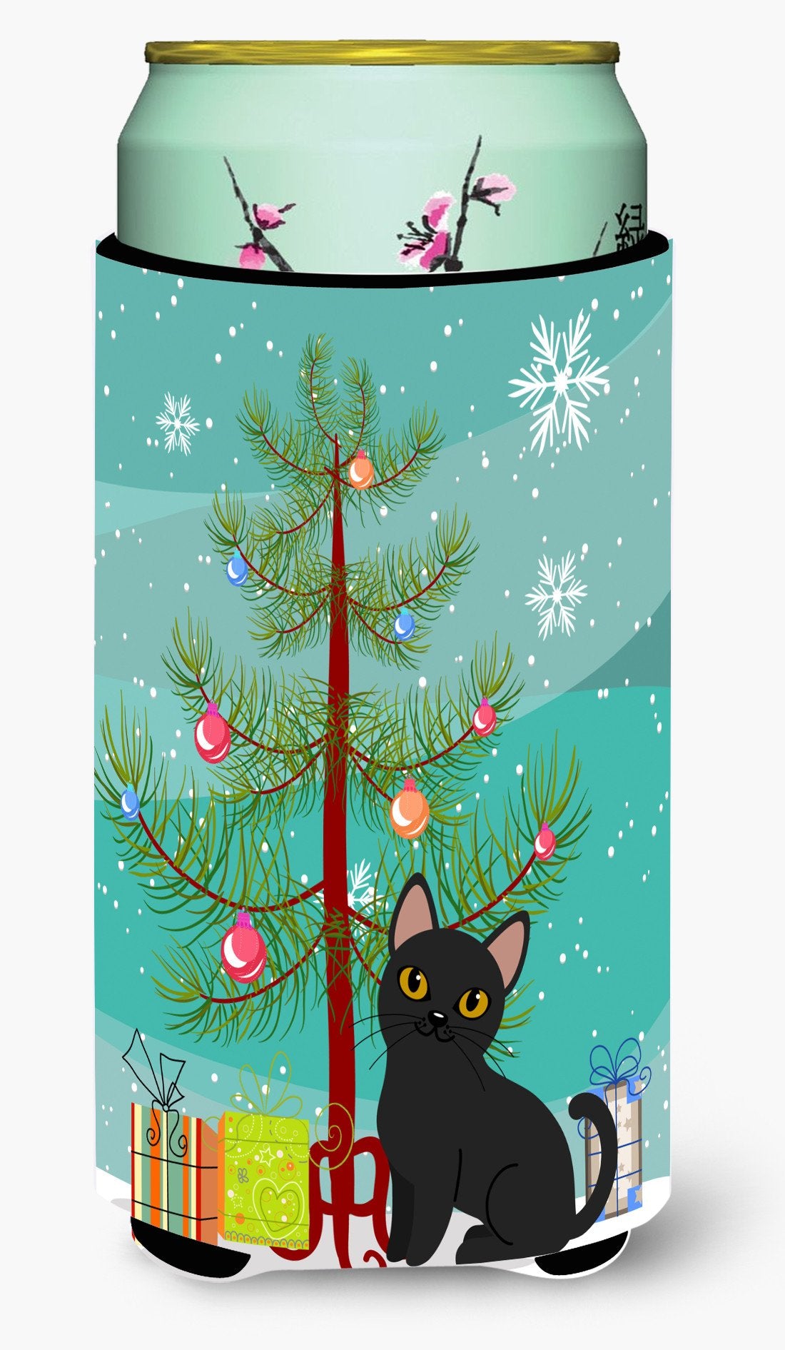 Bombay Cat Merry Christmas Tree Tall Boy Beverage Insulator Hugger BB4417TBC by Caroline's Treasures