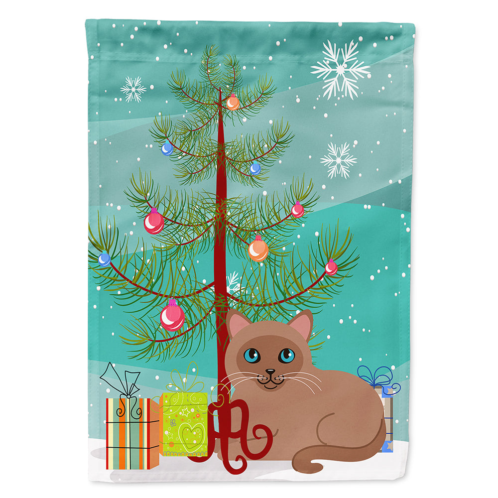 Tonkinese Cat Merry Christmas Tree Flag Canvas House Size BB4433CHF