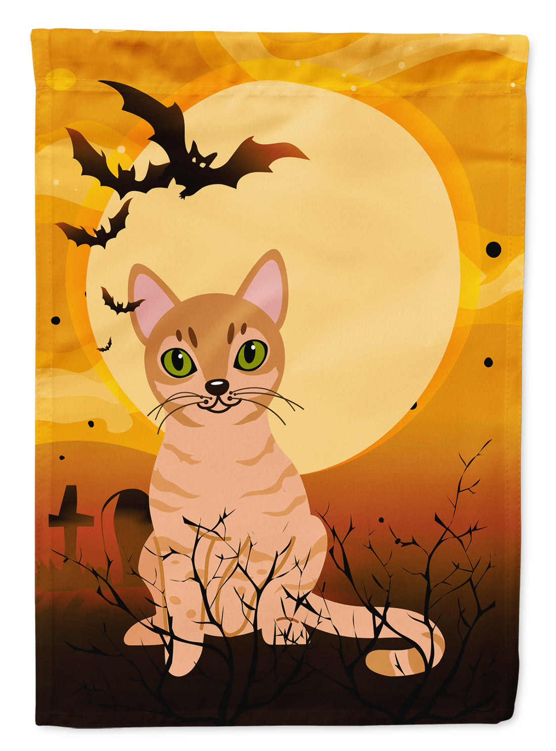 Halloween Australian Mist Cat Flag Canvas House Size BB4440CHF
