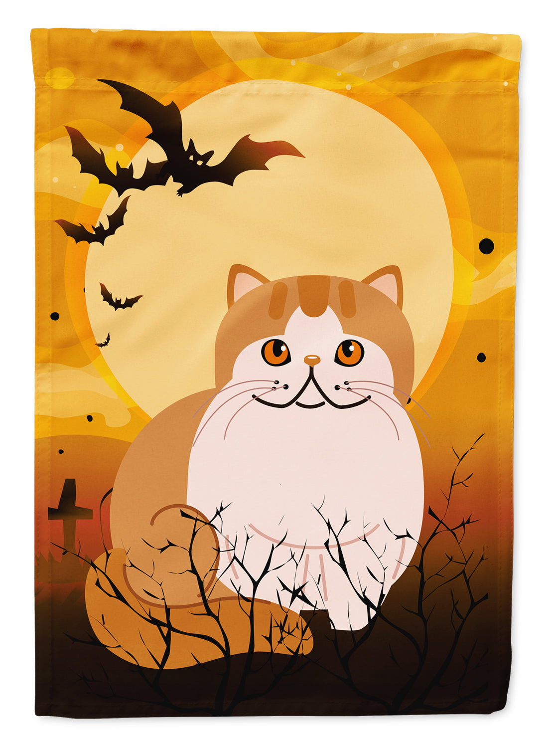 Halloween Exotic Shorthair Cat Flag Canvas House Size BB4444CHF