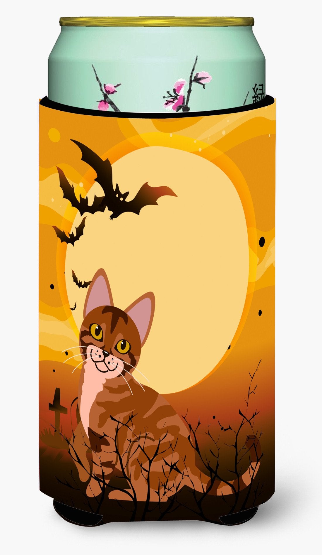 Halloween Sokoke Cat Tall Boy Beverage Insulator Hugger BB4456TBC by Caroline&#39;s Treasures