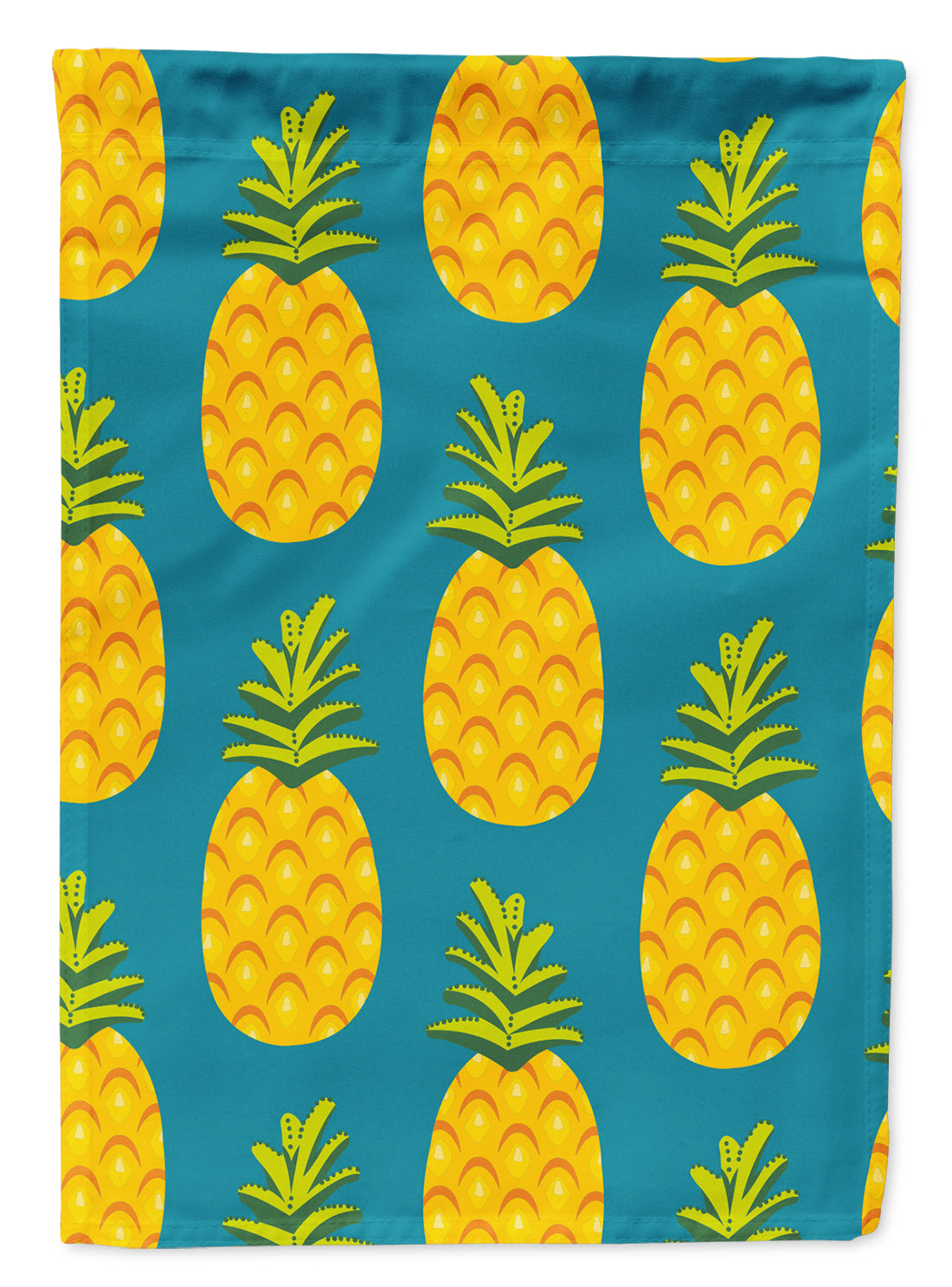 Pineapples on Teal Flag Garden Size BB5145GF