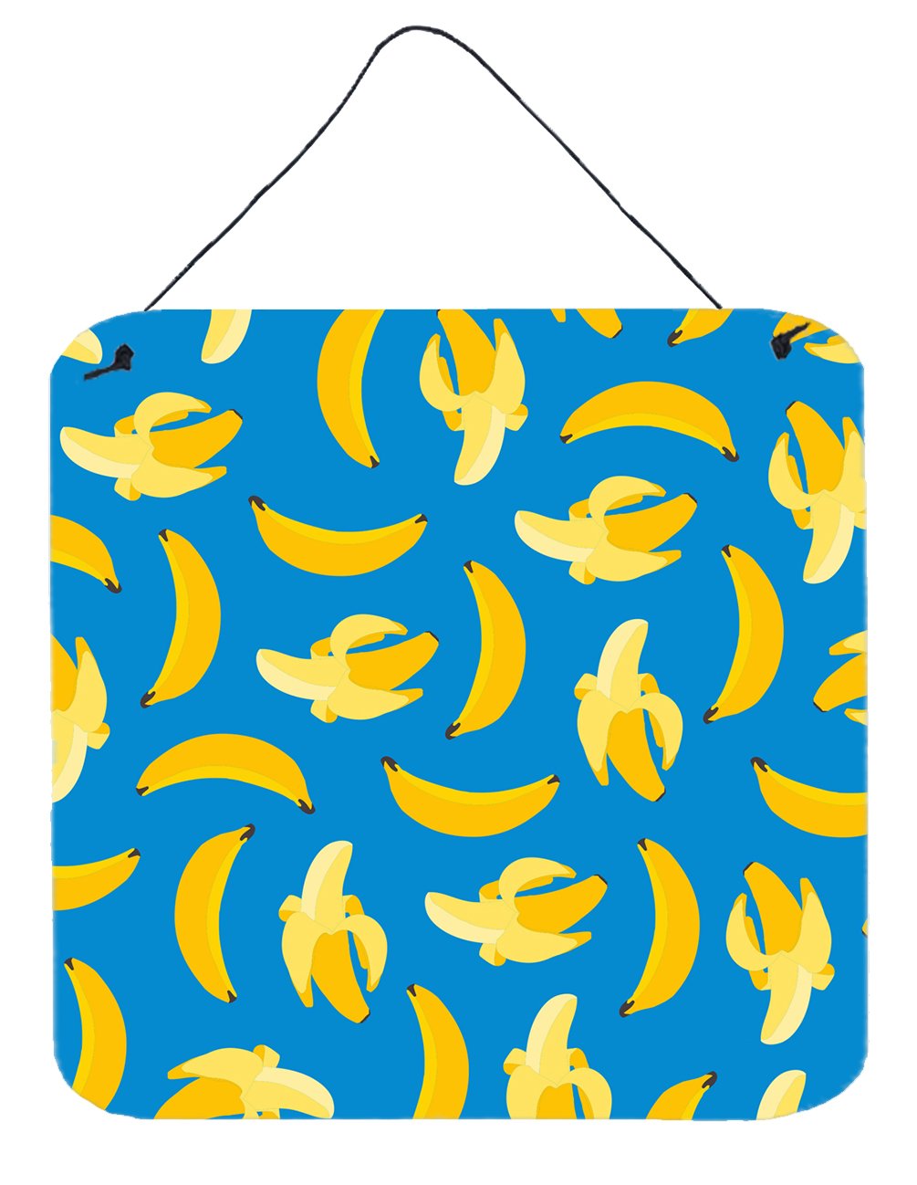 Bananas on Blue Wall or Door Hanging Prints BB5149DS66 by Caroline&#39;s Treasures