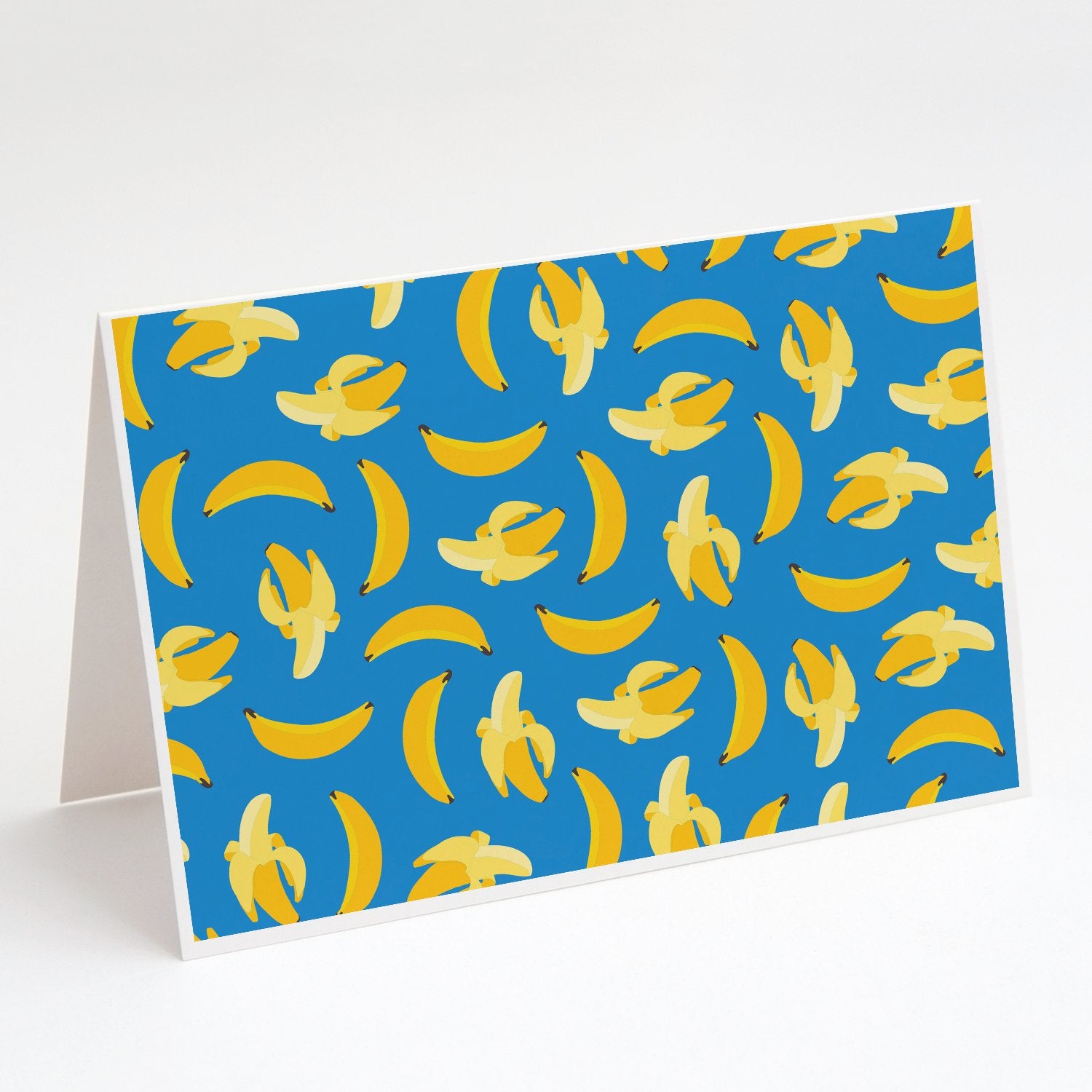 Buy this Bananas on Blue Greeting Cards and Envelopes Pack of 8