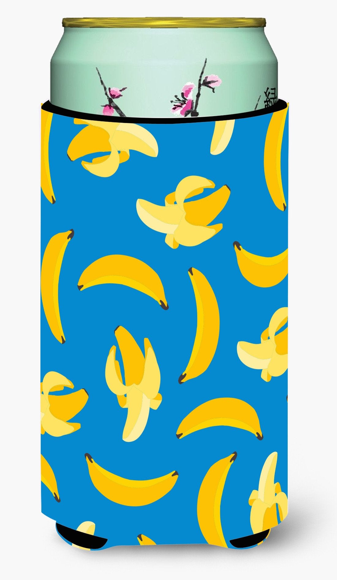 Bananas on Blue Tall Boy Beverage Insulator Hugger BB5149TBC by Caroline's Treasures