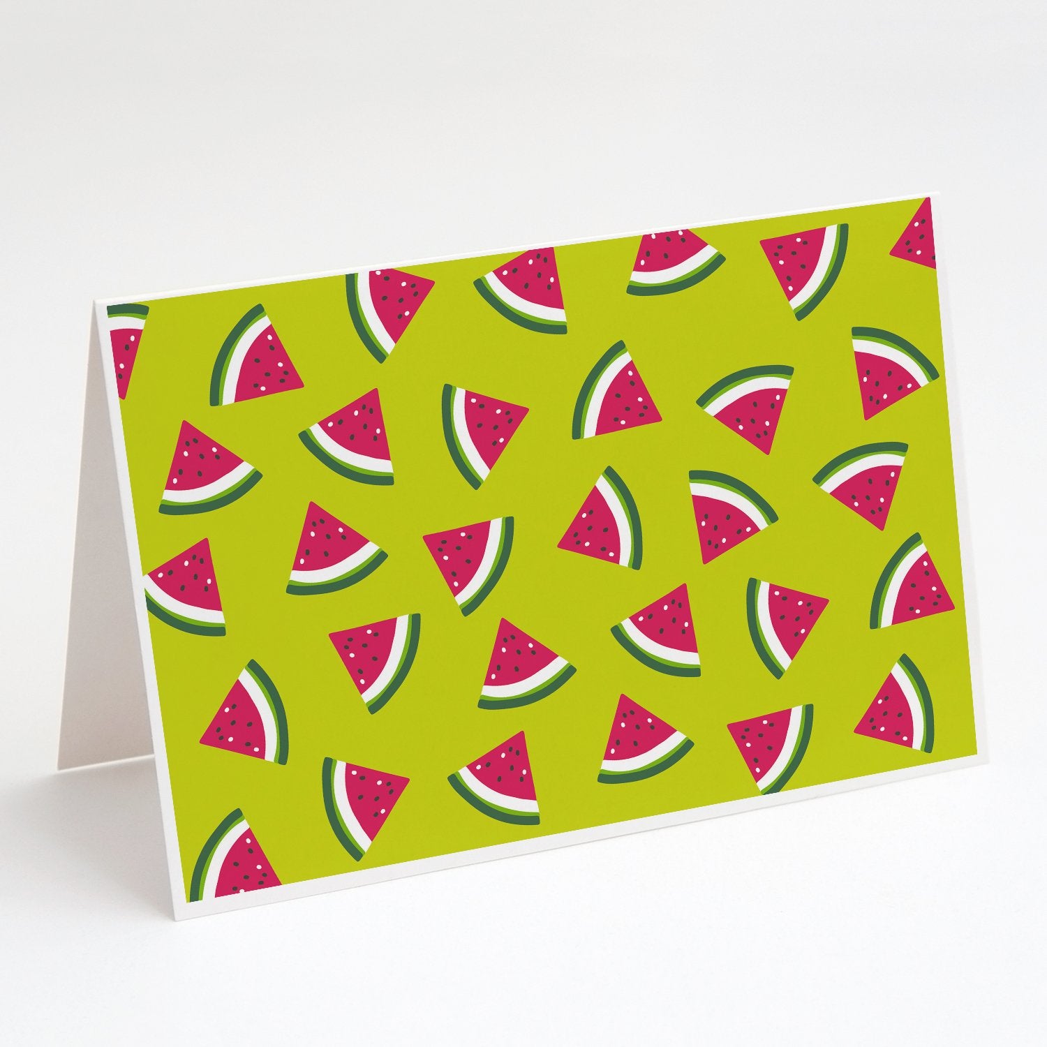 Buy this Watermelon on Lime Green Greeting Cards and Envelopes Pack of 8