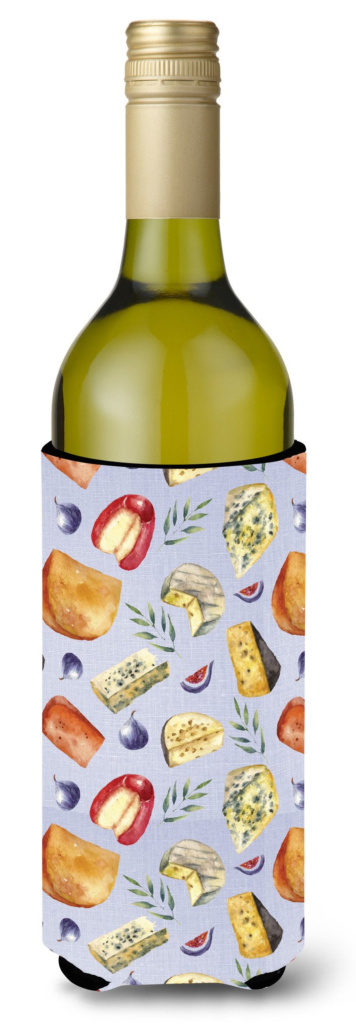Assortment of Cheeses Wine Bottle Beverge Insulator Hugger BB5198LITERK by Caroline&#39;s Treasures