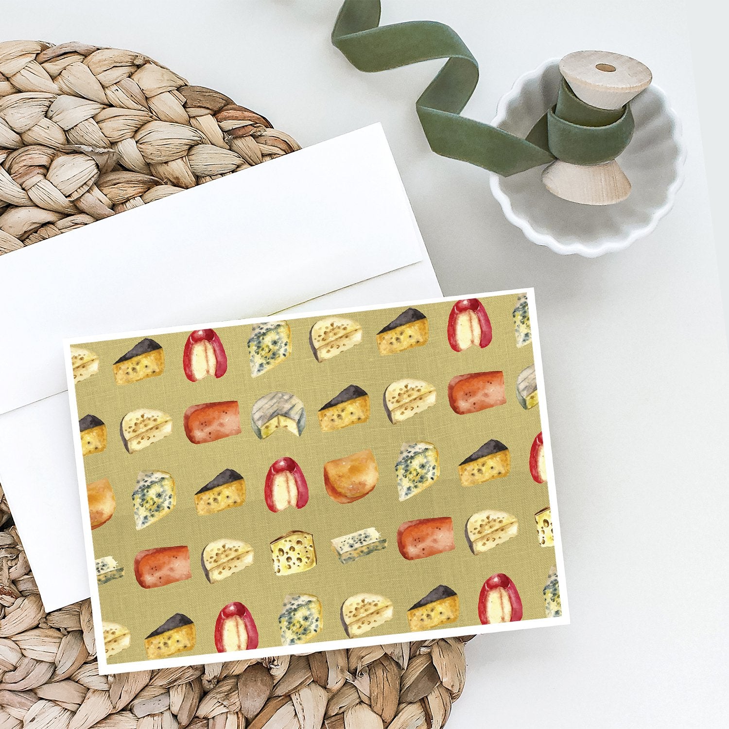 Buy this Cheeses Greeting Cards and Envelopes Pack of 8