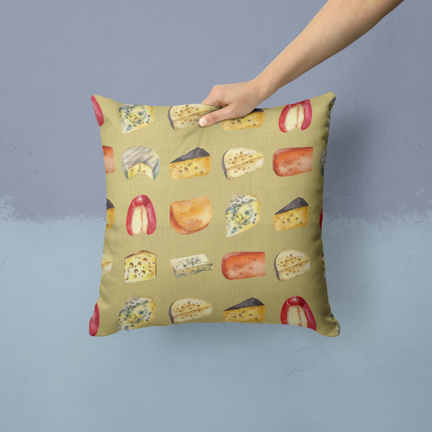 Cheeses Fabric Decorative Pillow BB5199PW1414 - the-store.com