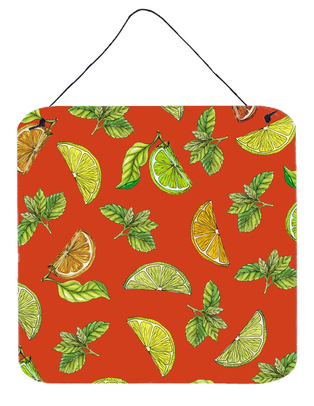 Lemons, Limes and Oranges Wall or Door Hanging Prints BB5205DS66 by Caroline's Treasures