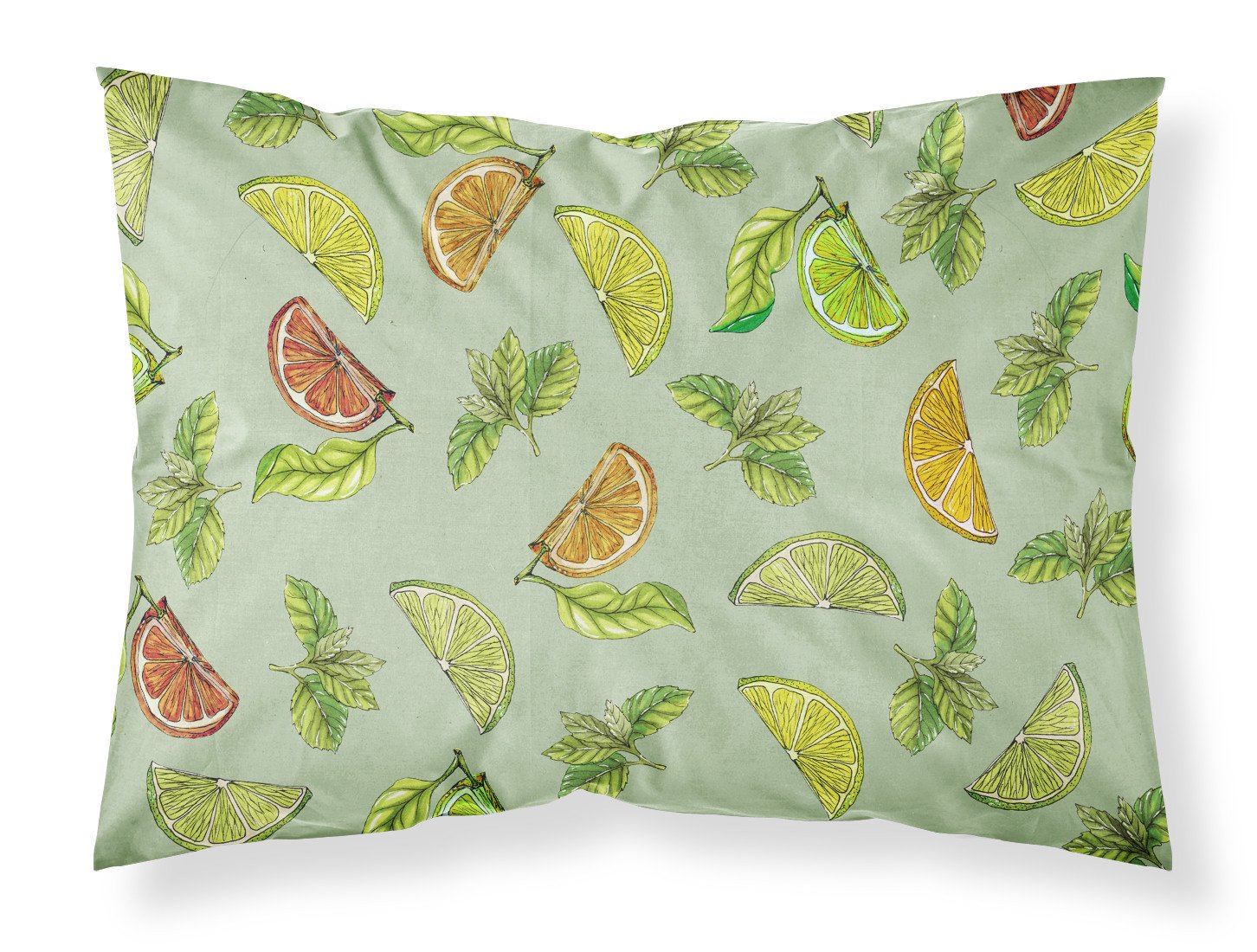 Lemons, Limes and Oranges Fabric Standard Pillowcase BB5206PILLOWCASE by Caroline's Treasures