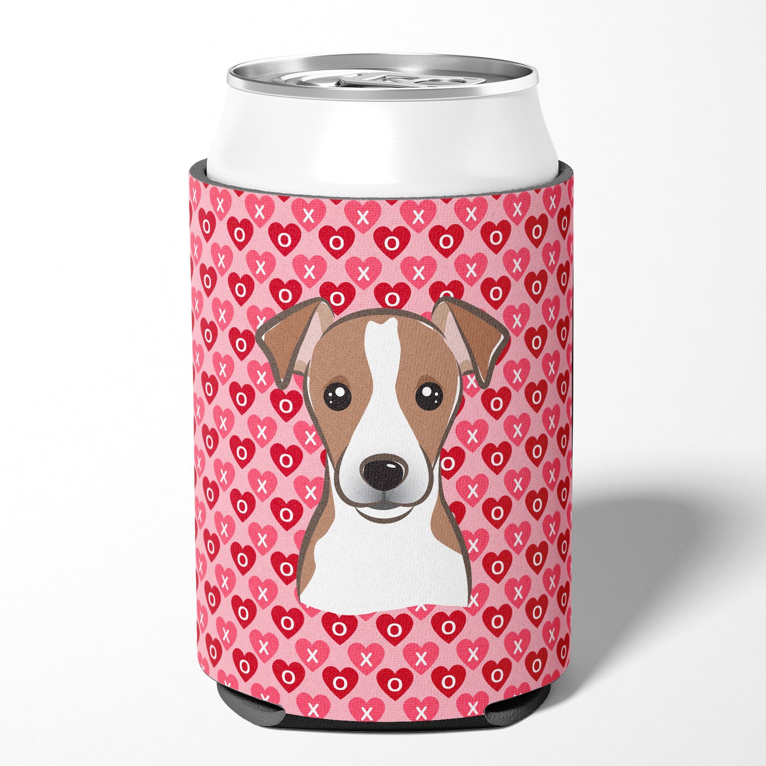 Jack Russell Terrier Hearts Can or Bottle Hugger BB5330CC