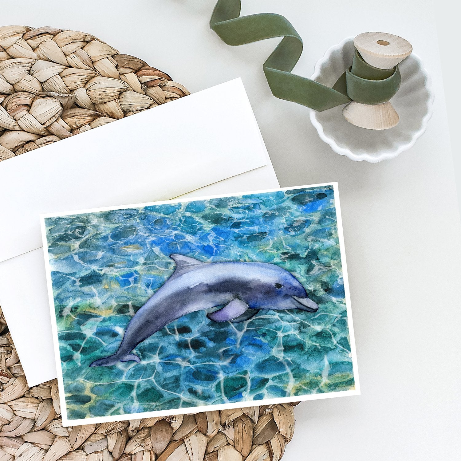 Buy this Dolphin Greeting Cards and Envelopes Pack of 8
