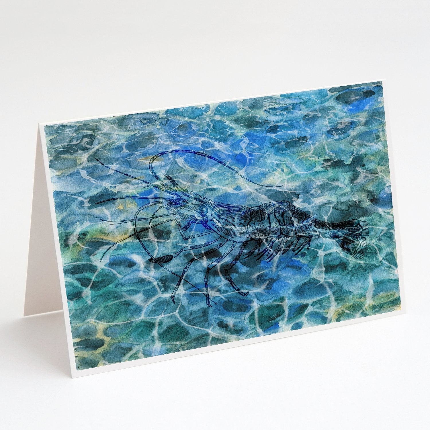Buy this Shrimp Under water Greeting Cards and Envelopes Pack of 8
