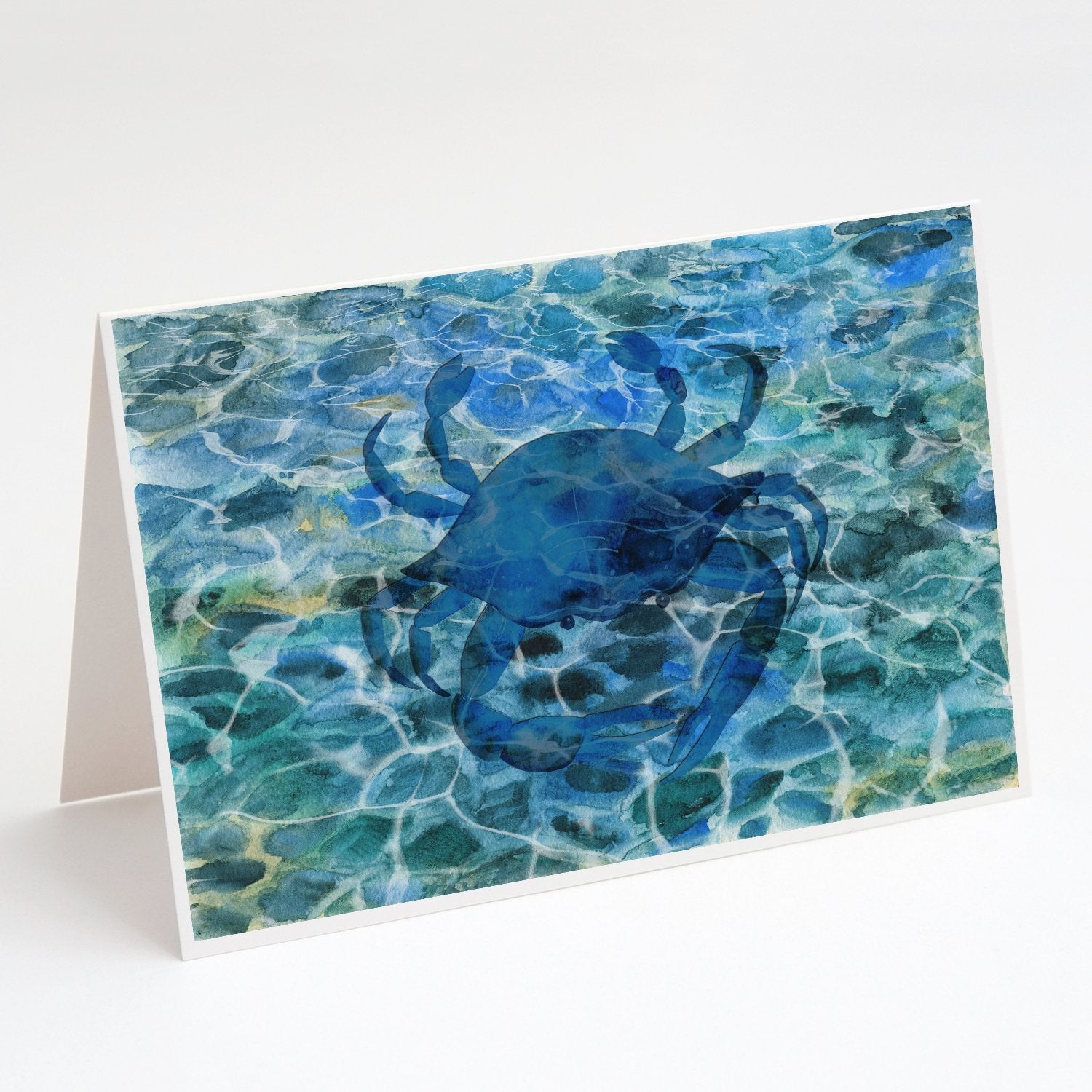 Buy this Blue Crab Under Water Greeting Cards and Envelopes Pack of 8