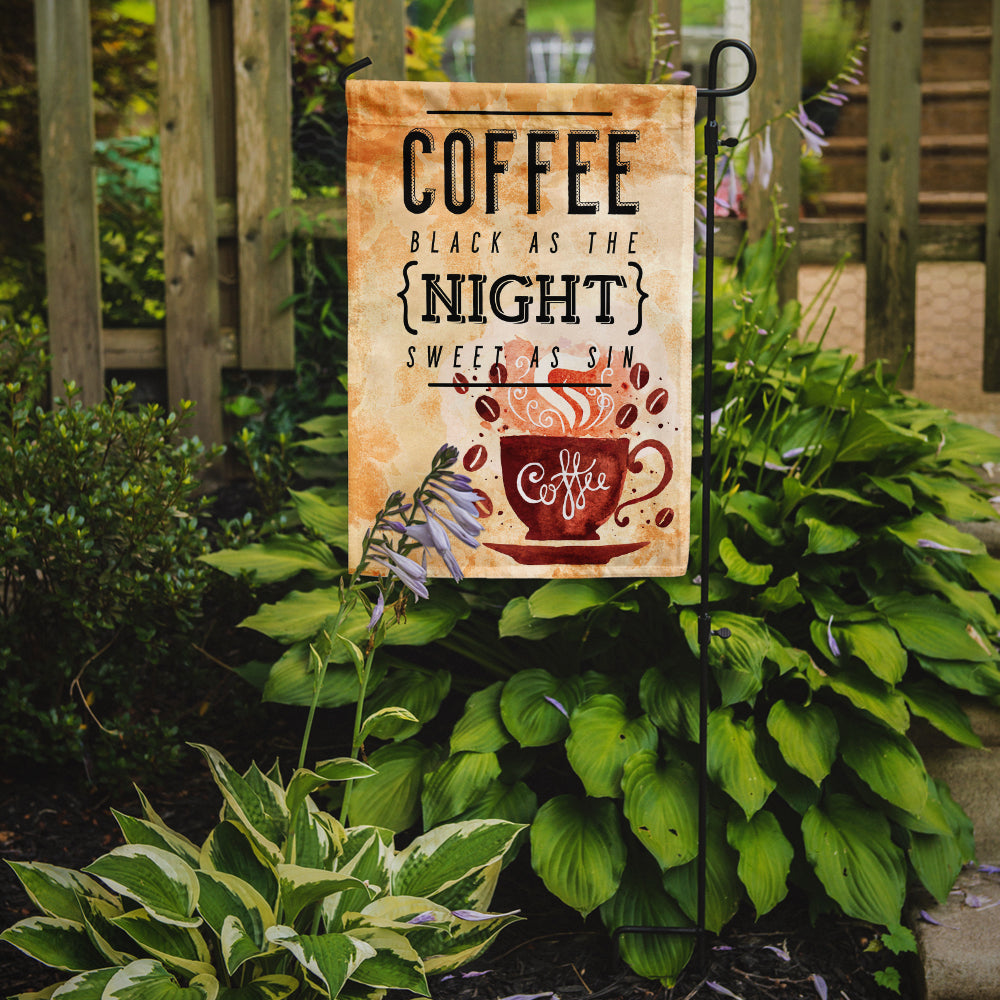 Black Coffee Sign Flag Garden Size BB5405GF