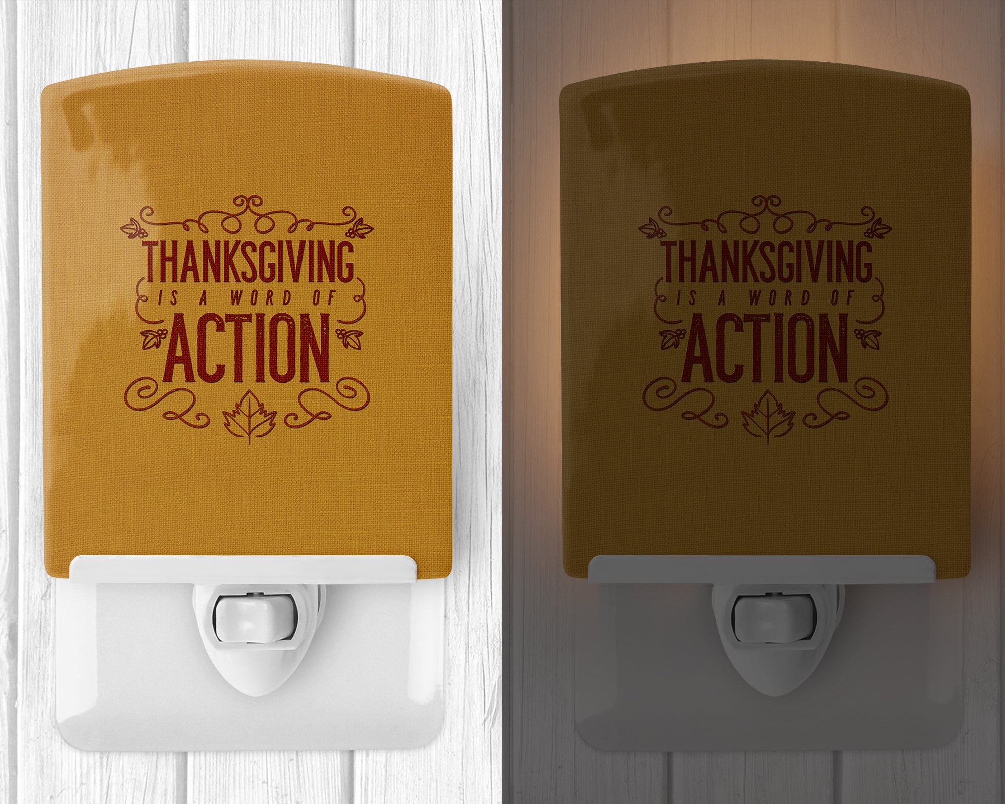 Thanksgiving is Action Ceramic Night Light BB5458CNL - the-store.com
