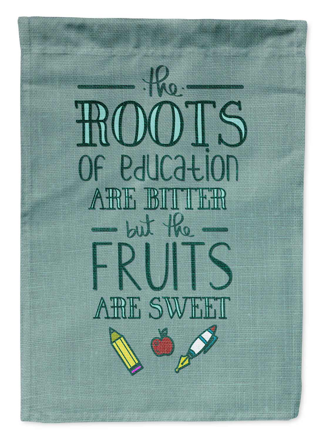 Education Fruits are Sweet Teacher Flag Garden Size BB5474GF