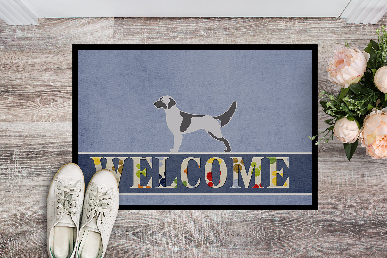 English Setter Welcome Indoor or Outdoor Mat 18x27 BB5485MAT - the-store.com