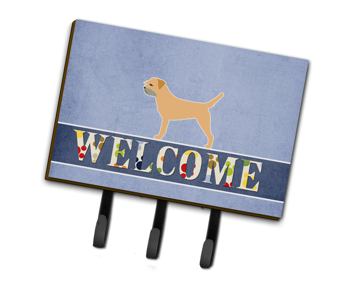 Border Terrier Welcome Leash or Key Holder BB5493TH68