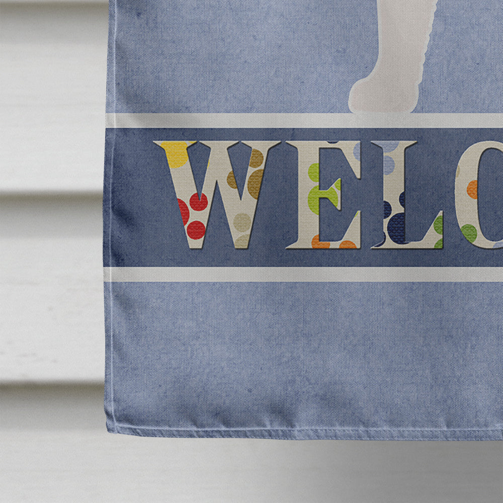 Grand Basset Griffon Vendeen Welcome Flag Canvas House Size BB5494CHF