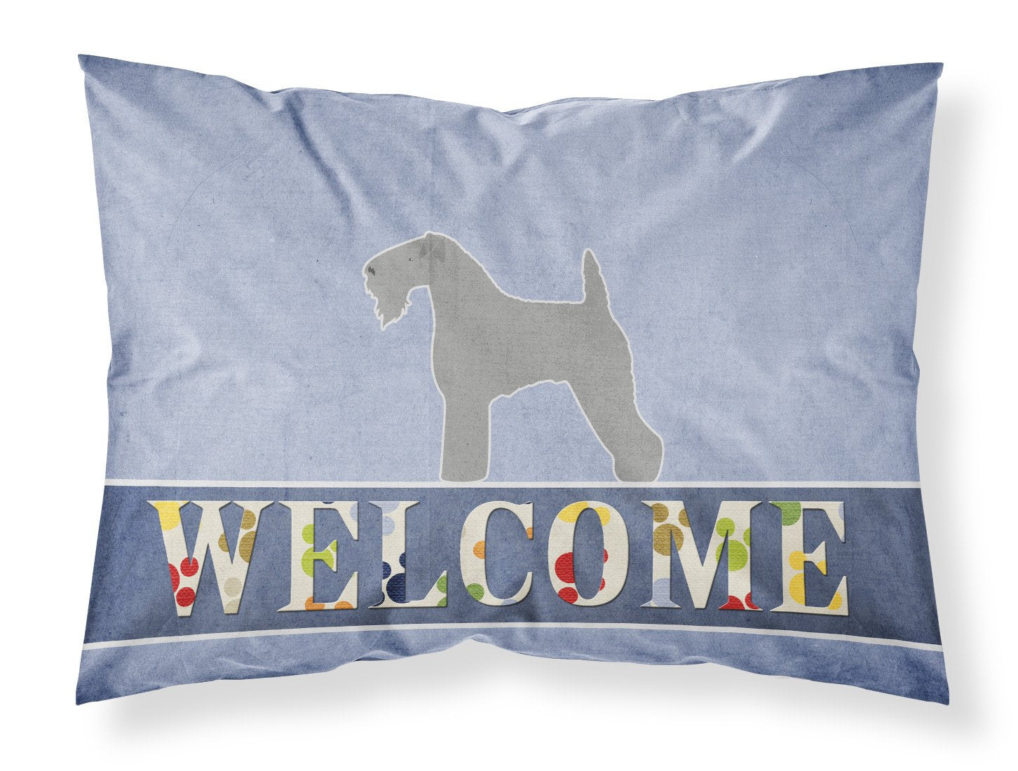 Kerry Blue Terrier Welcome Fabric Standard Pillowcase BB5496PILLOWCASE by Caroline's Treasures