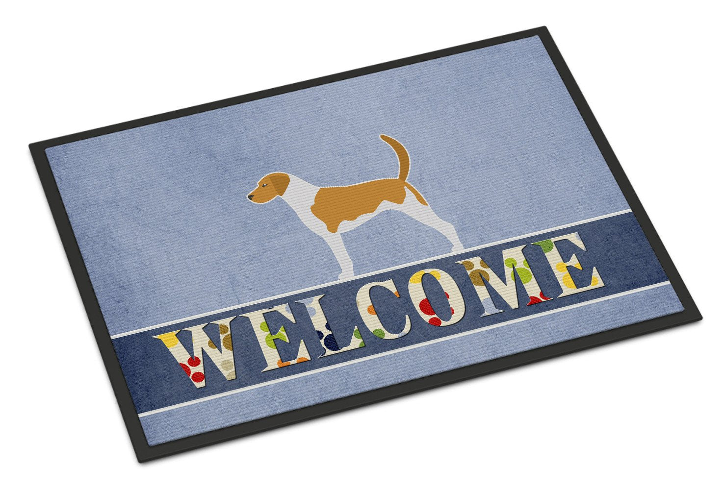 American Foxhound Welcome Indoor or Outdoor Mat 24x36 BB5502JMAT by Caroline's Treasures