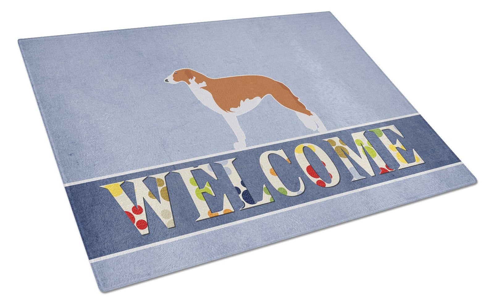 Borzoi Russian Greyhound Welcome Glass Cutting Board Large BB5503LCB by Caroline's Treasures