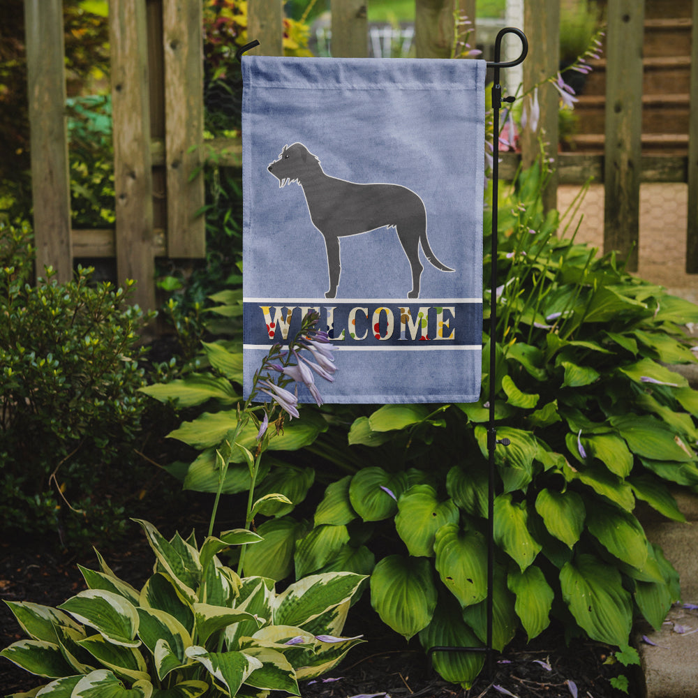 Irish Wolfhound Welcome Flag Garden Size BB5507GF