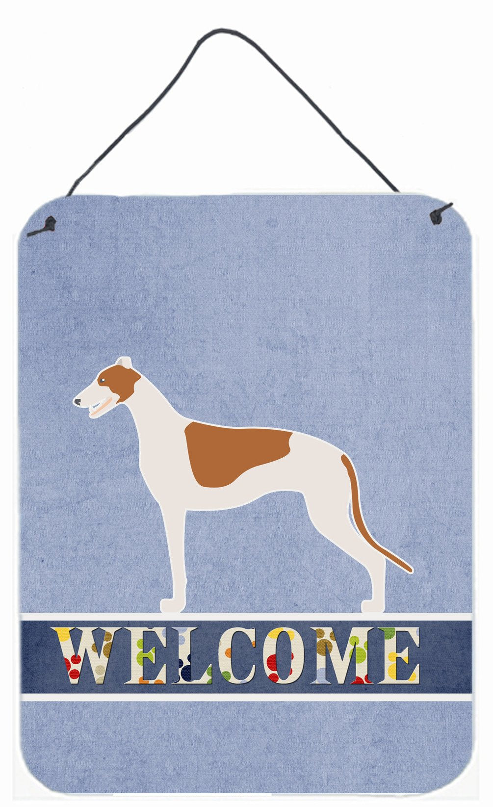 Greyhound Welcome Wall or Door Hanging Prints BB5509DS1216 by Caroline's Treasures