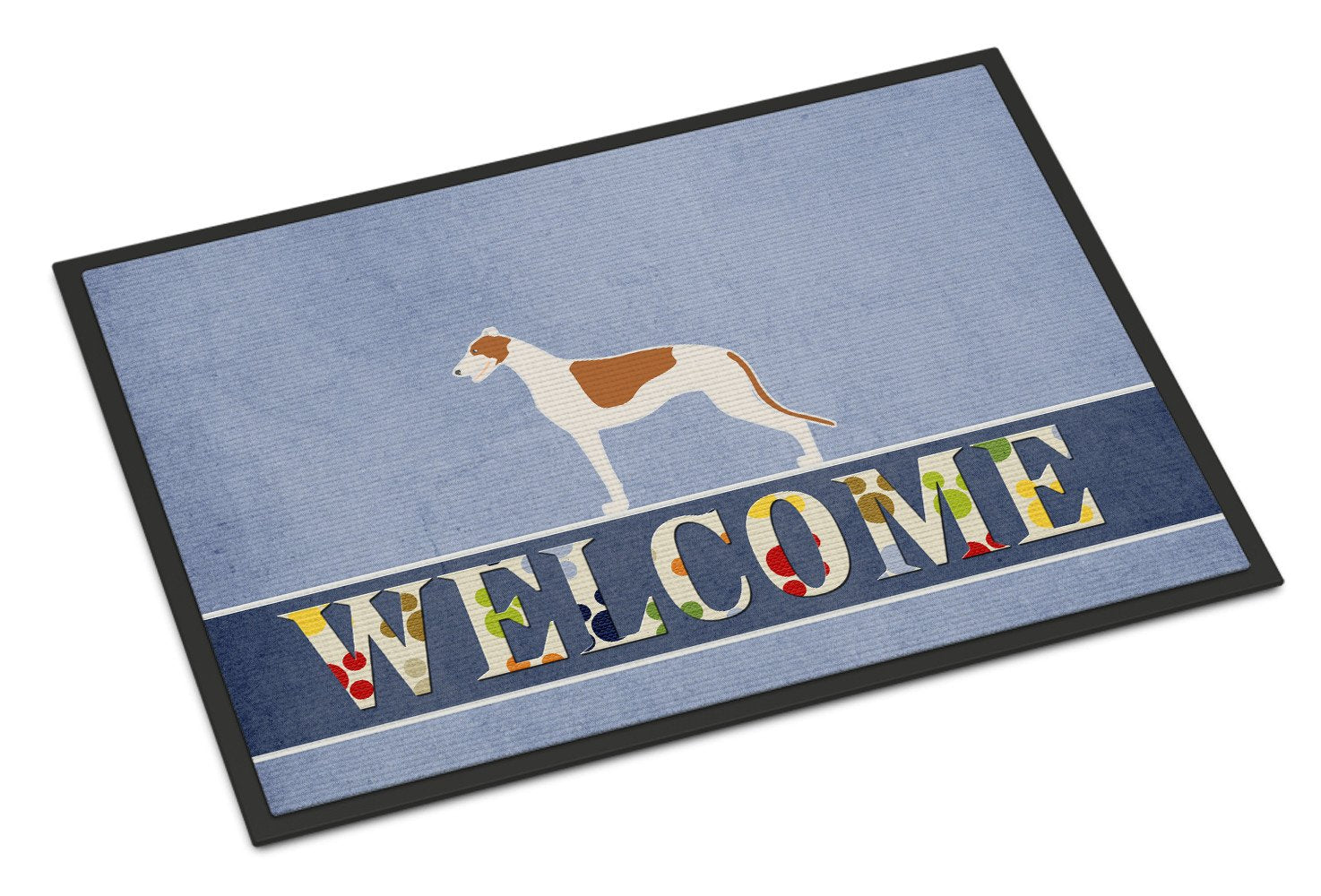 Greyhound Welcome Indoor or Outdoor Mat 24x36 BB5509JMAT by Caroline's Treasures