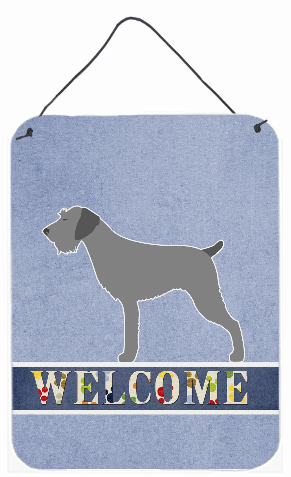 German Wirehaired Pointer Welcome Wall or Door Hanging Prints BB5515DS1216 by Caroline's Treasures