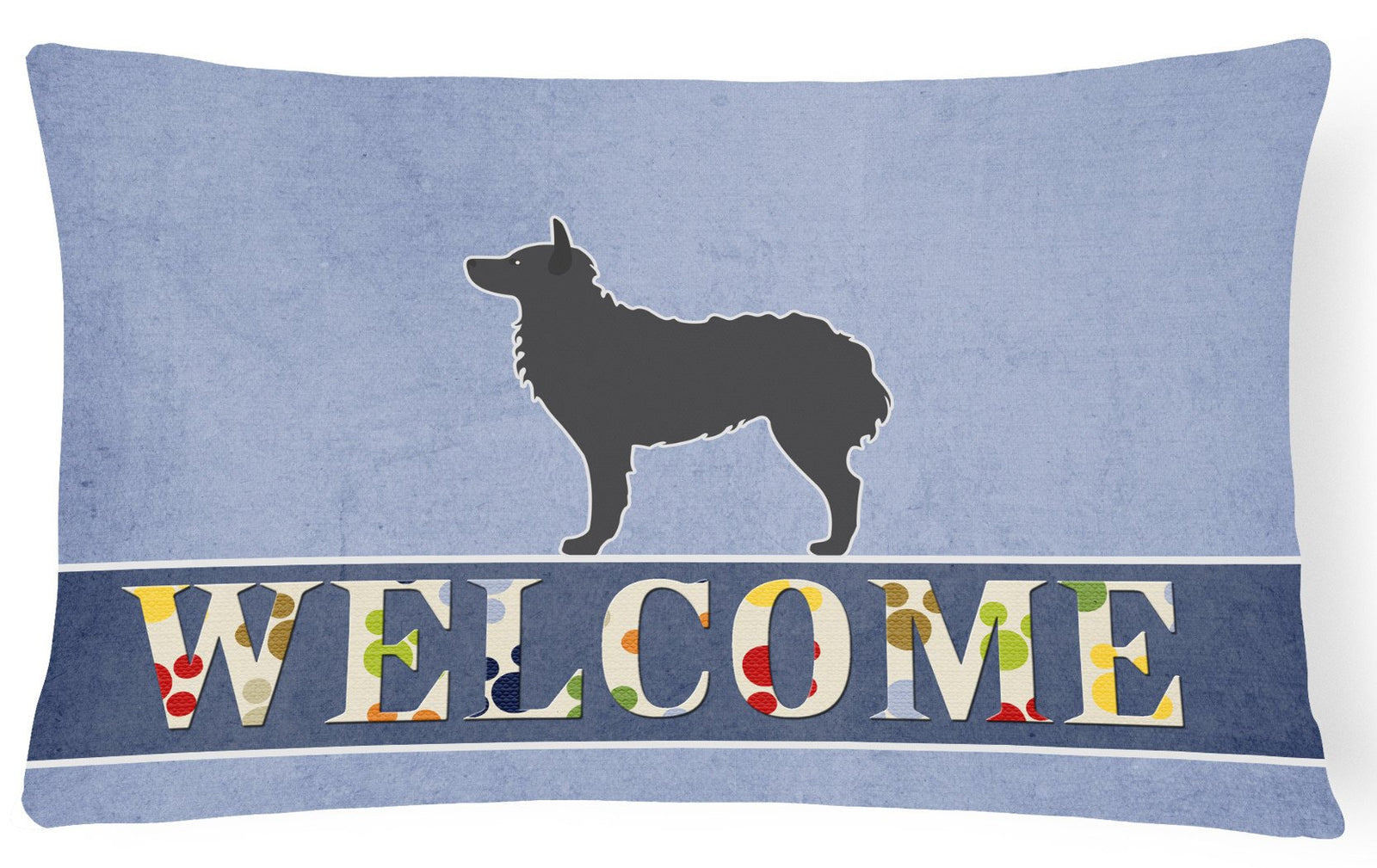 Croatian Sheepdog Welcome Canvas Fabric Decorative Pillow BB5525PW1216 by Caroline's Treasures