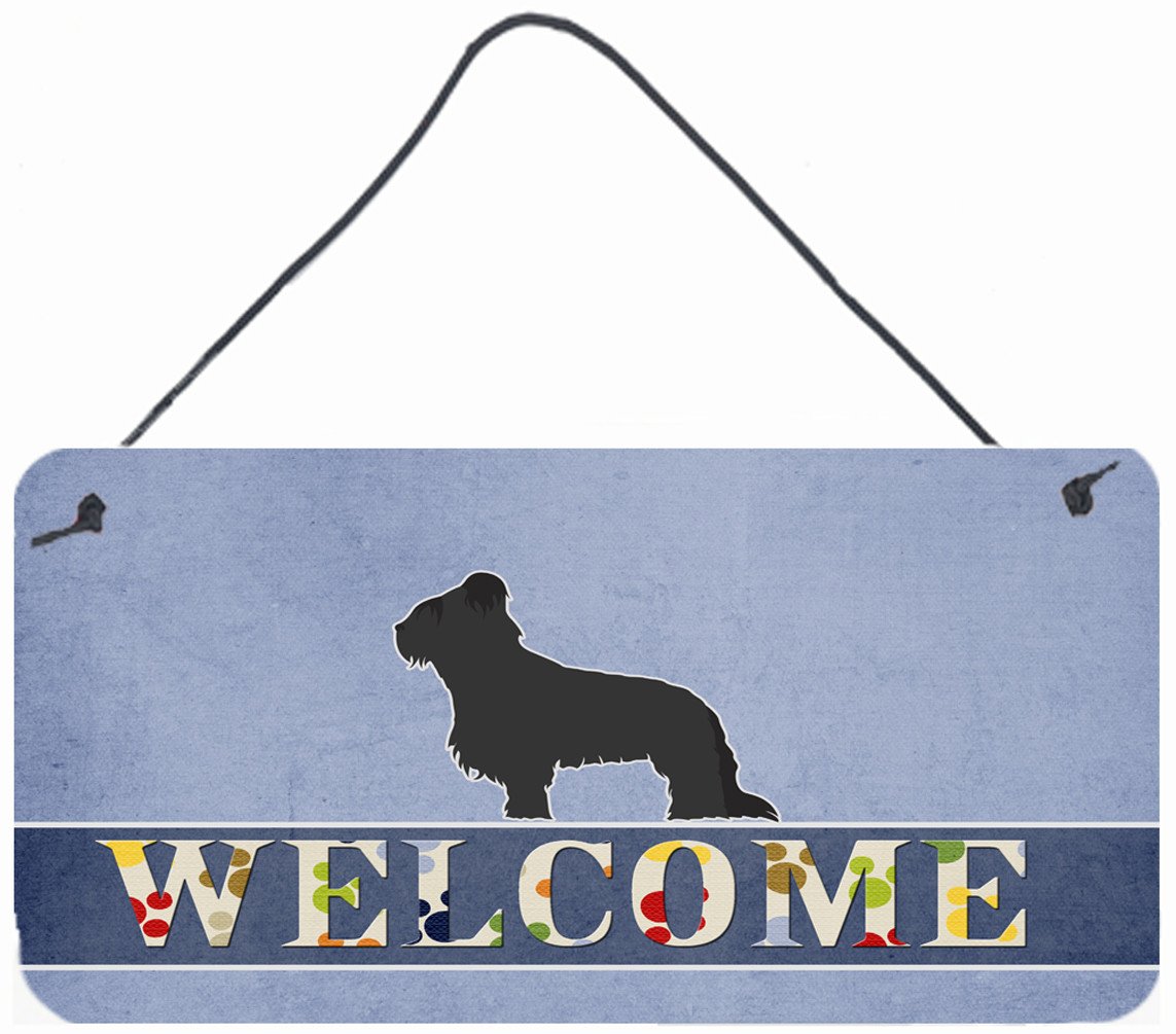 Briard Welcome Wall or Door Hanging Prints BB5530DS812 by Caroline's Treasures