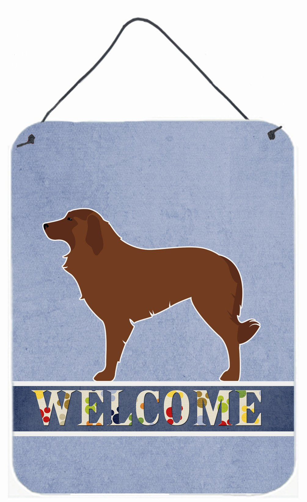 Portuguese Sheepdog Dog Welcome Wall or Door Hanging Prints BB5535DS1216 by Caroline&#39;s Treasures